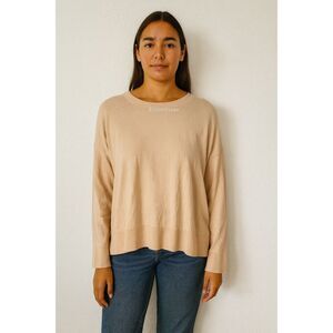 Eileen Fisher Peach Organic Cotton Cashmere Sweater – Size L